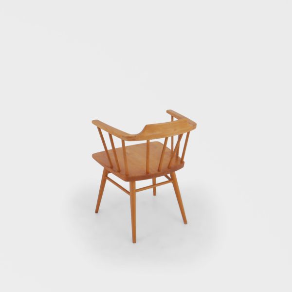 Sjelden "Felix" Armstol Designet av Rolf Hesland for Bruksbo Tegnekontor - Image 4