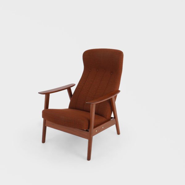 Retro Lenestol i Teak med Vipp - Image 3