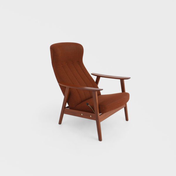 Retro Lenestol i Teak med Vipp - Image 4