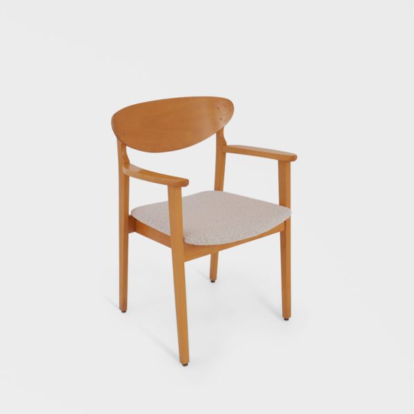 Kun 6 stk igjen, Vintage Spisestuestoler | Nyomtrukket i Boucle - Bilde 2