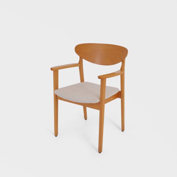 Kun 6 stk igjen, Vintage Spisestuestoler | Nyomtrukket i Boucle - Bilde 11