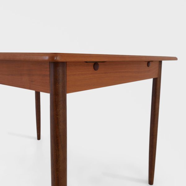Retro Spisebord i Teak | 2 Ileggsplater - Image 7