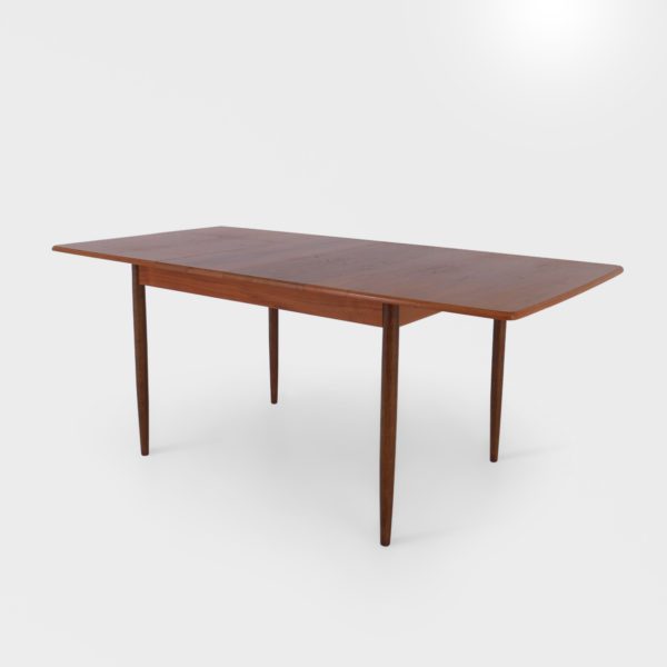 Retro Spisebord i Teak | 2 Ileggsplater - Image 6