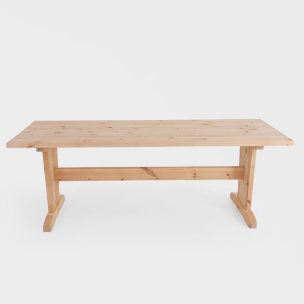 Vintage Shakerbord i Furu | 200 cm - Image 2