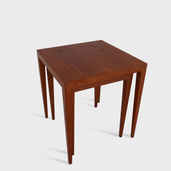Danske Sidebord / Settebord i Teak av Severin Hansen for Haslev Møbelsnedkeri - Image 9