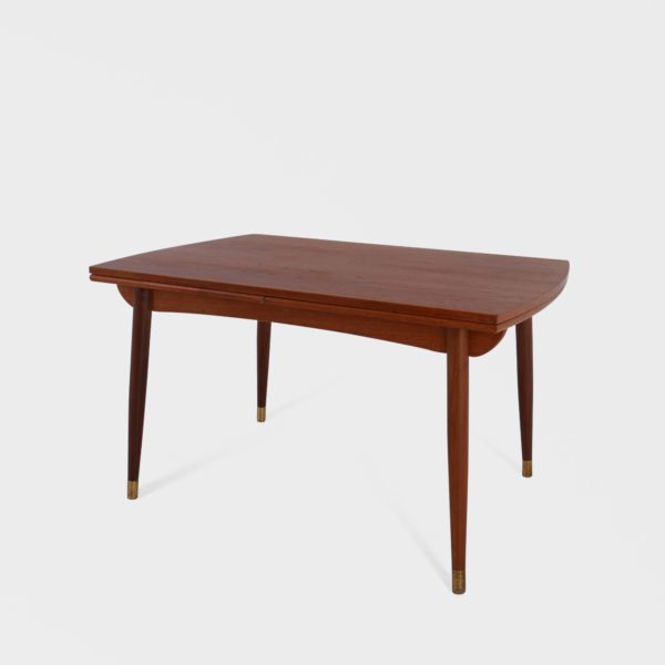 Retro Spisebord med Hollandsk Uttrekk i Teak | 240 cm - Image 2
