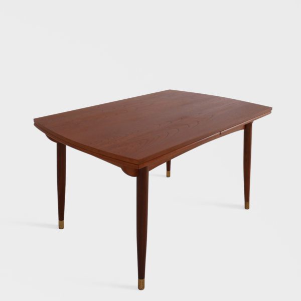 Retro Spisebord med Hollandsk Uttrekk i Teak | 240 cm - Image 4