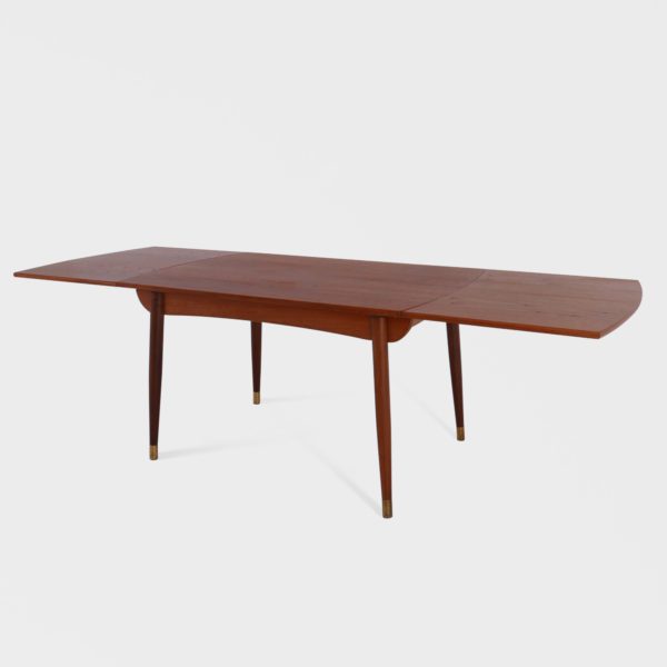 Retro Spisebord med Hollandsk Uttrekk i Teak | 240 cm - Image 5