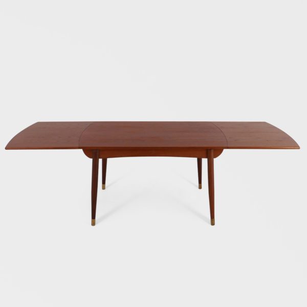 Retro Spisebord med Hollandsk Uttrekk i Teak | 240 cm - Image 6