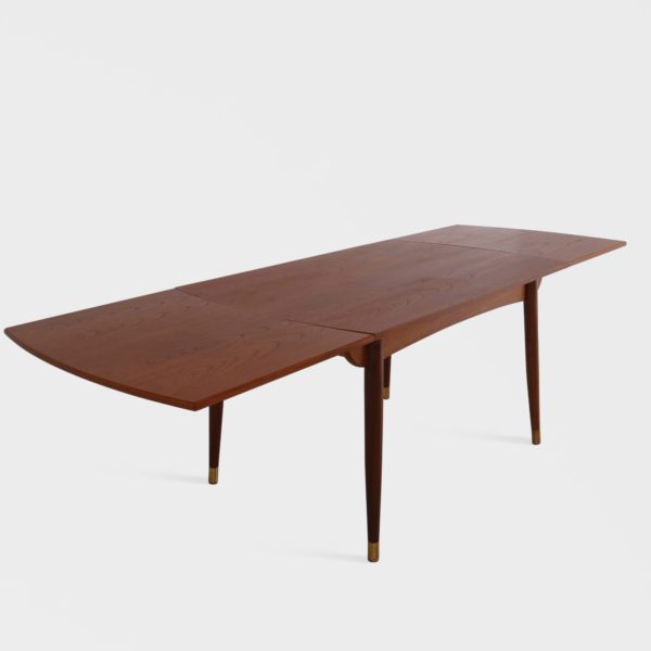 Retro Spisebord med Hollandsk Uttrekk i Teak | 240 cm