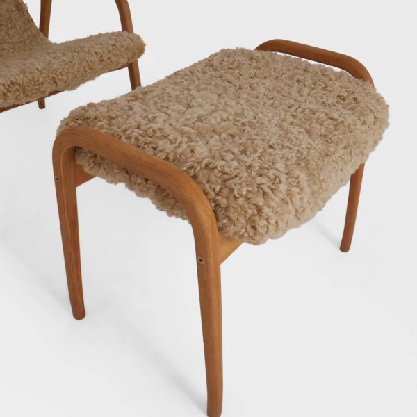 Vintage “Lamino” Lenestol og Skammel av Yngve Ekström for Swedese | Teak & Eik - Image 9