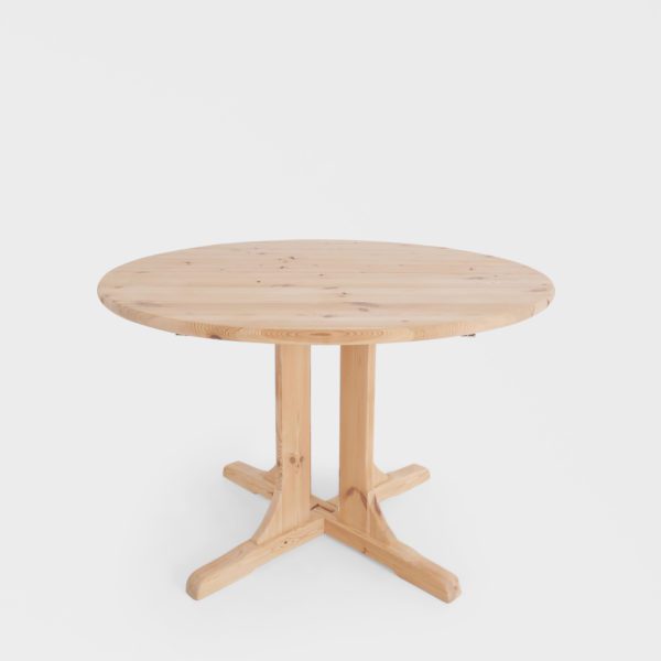 Rundt Spisebord Furu | Ileggsplate