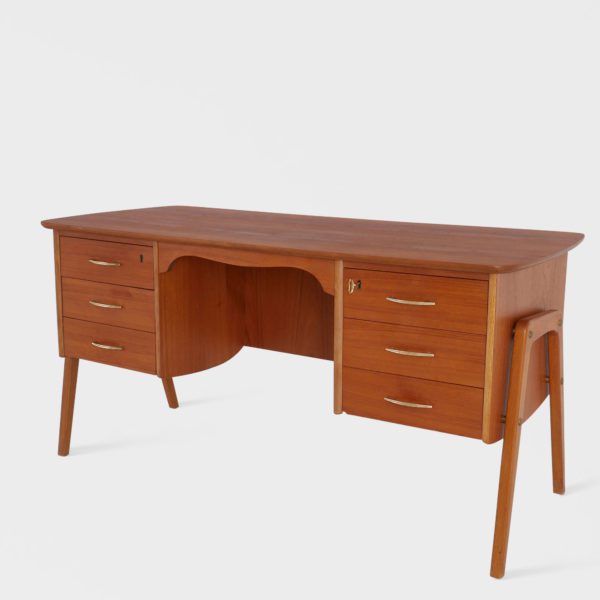 Vintage Skrivebord i Teak - Image 3