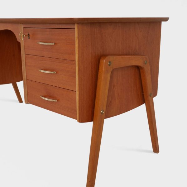 Vintage Skrivebord i Teak - Image 7