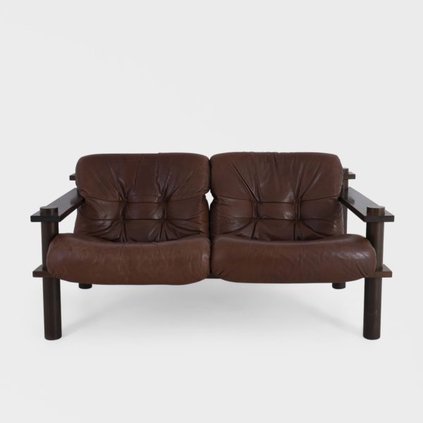 2-Seter Vintage Sofa av Stranda Industri | Skinn - Bilde 2