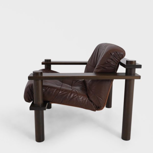 Vintage Lenestol av Stranda Industri | Skinn - Bilde 4