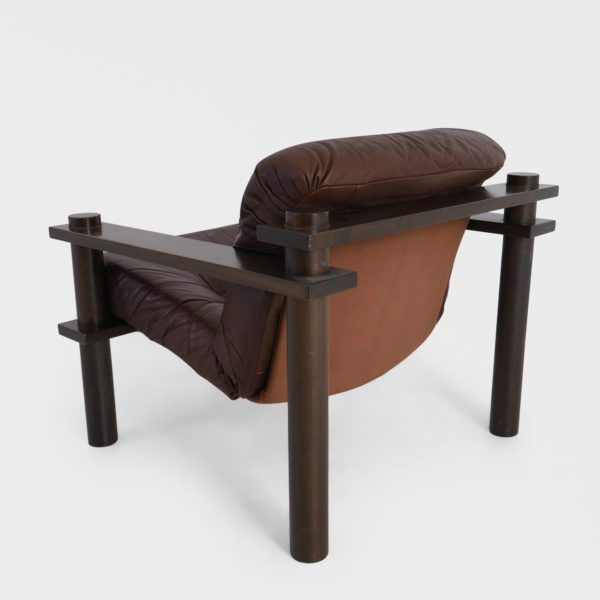 Vintage Lenestol av Stranda Industri | Skinn - Bilde 5