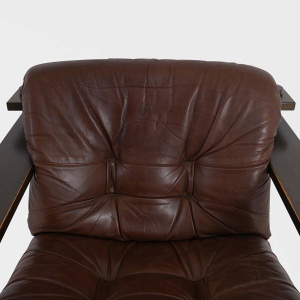 Vintage Lenestol av Stranda Industri | Skinn - Bilde 7