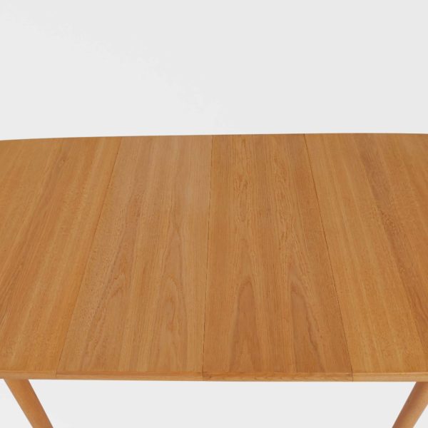 Vintage Spisebord i Eik | 2 Ileggsplater - Image 6