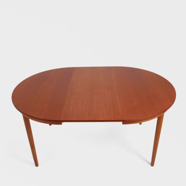 Rundt Spisebord i Teak | Ileggsplate - Image 3