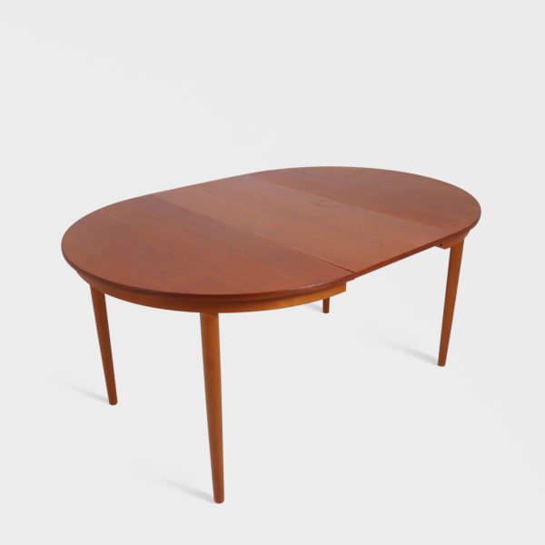 Rundt Spisebord i Teak | Ileggsplate - Image 2