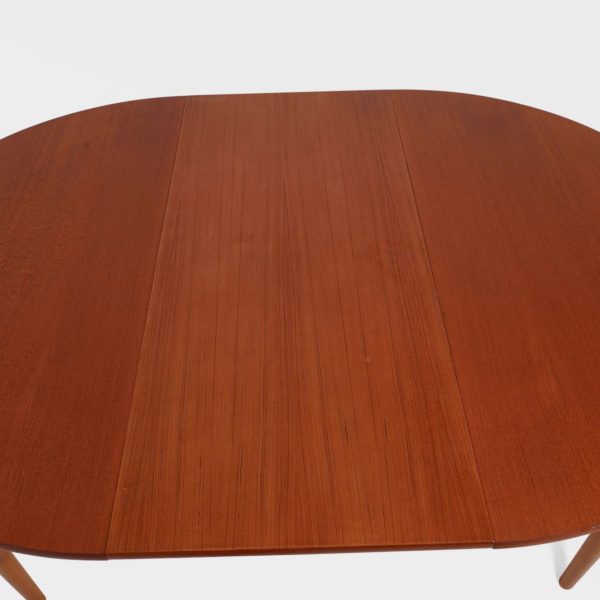 Rundt Spisebord i Teak | Ileggsplate - Image 7