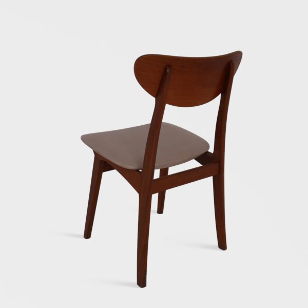 Retro Spisestuestoler i Teak | Lys Skai - Bilde 6
