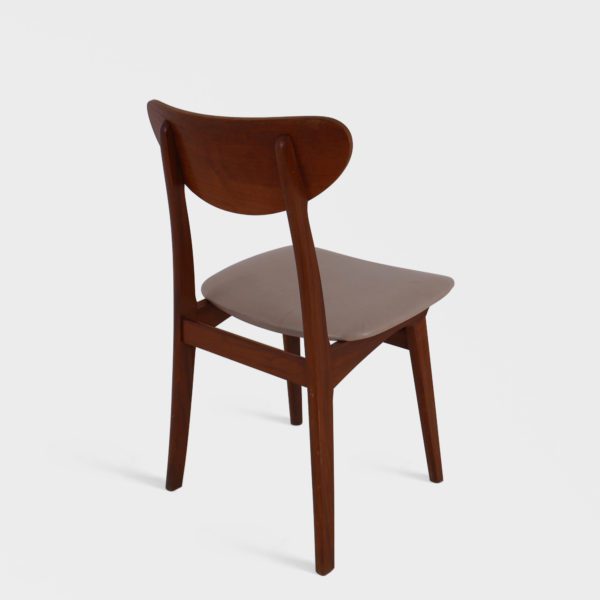 Retro Spisestuestoler i Teak | Lys Skai - Bilde 8