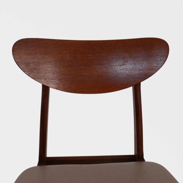 Retro Spisestuestoler i Teak | Lys Skai - Bilde 10