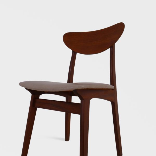 Retro Spisestuestoler i Teak | Lys Skai - Bilde 12