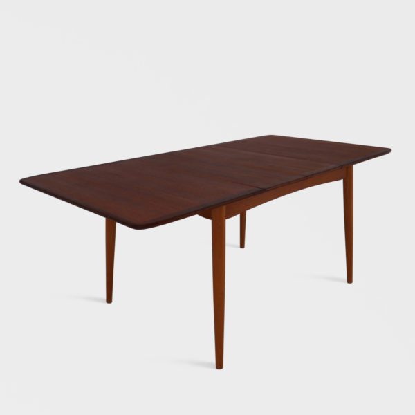 Vintage Spisebord i Teak | 2 Ileggsplater