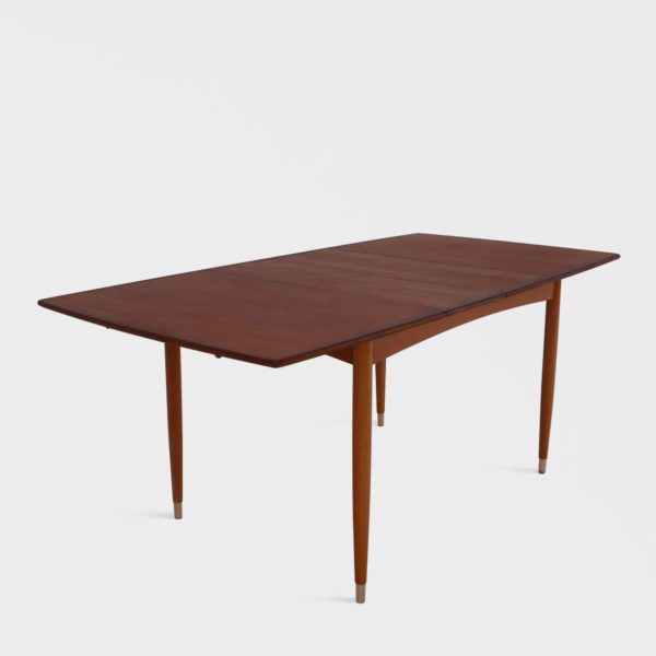 Vintage Spisebord i Teak | 2 Ileggsplater