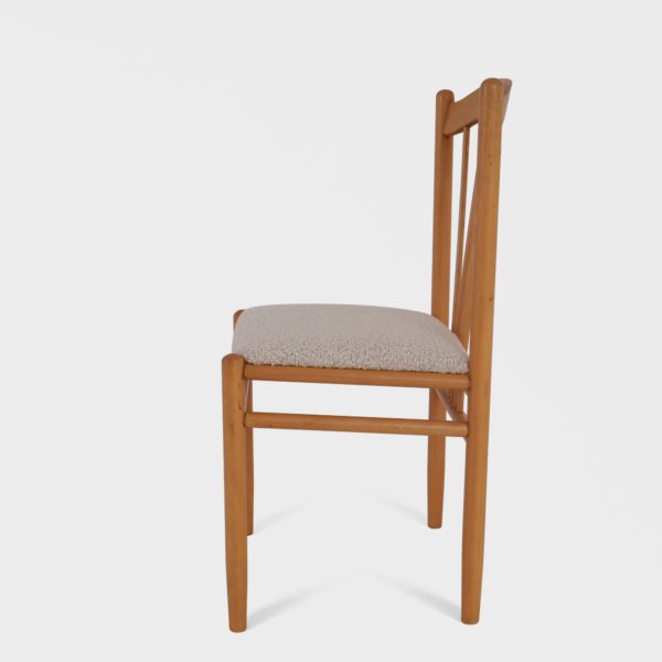 Retro Spisestuestoler | Nyomtrukket i Lys Boucle - Bilde 5