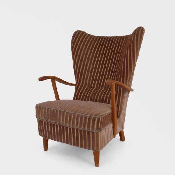 Vintage Lenestol | Velur - Bilde 3