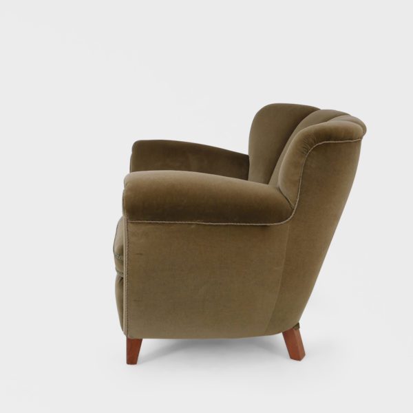 Vintage Lenestol | Grønn Velur - Bilde 8