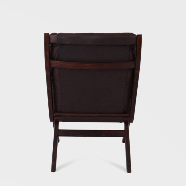 “Uno” Lenestol Designet av Per Leiv Øie Produsert av Ekornes | Brunt Skinn - Bilde 6