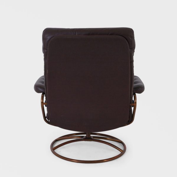 Vintage "Stressless" med Skammel | Skinn - Bilde 7