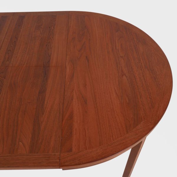 Rundt Vintage Spisebord med 2 Ileggsplater | Valnøtt - Bilde 9