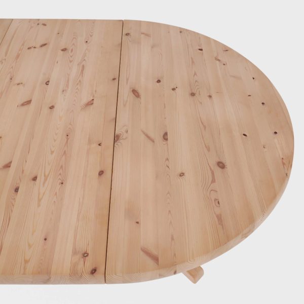 Rundt Spisebord i Furu | 2 Ileggsplater - Bilde 9