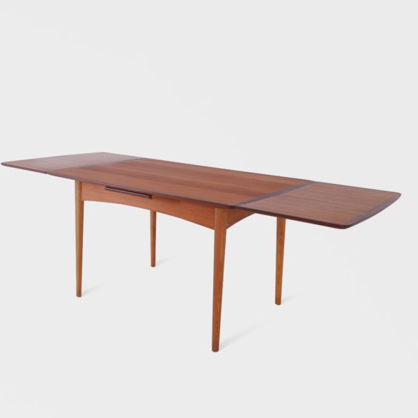 Vintage Spisebord med Hollandsk Uttrekk i Teak | 222 cm