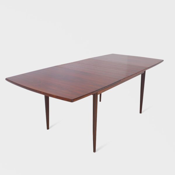 Stort Retro Spisebord i Palisander | 2 Ileggsplater
