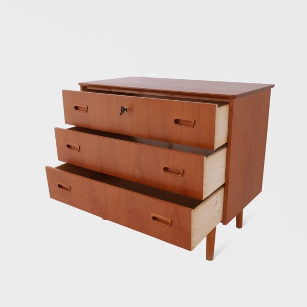 Teak kommode | 3 skuffer - Bilde 8