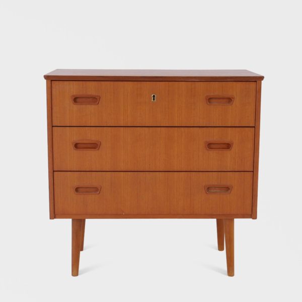 Teak kommode | 3 skuffer