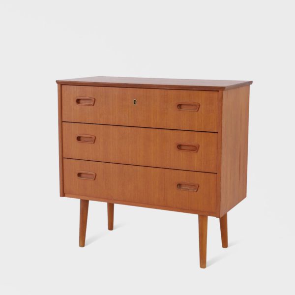 Teak kommode | 3 skuffer - Bilde 2