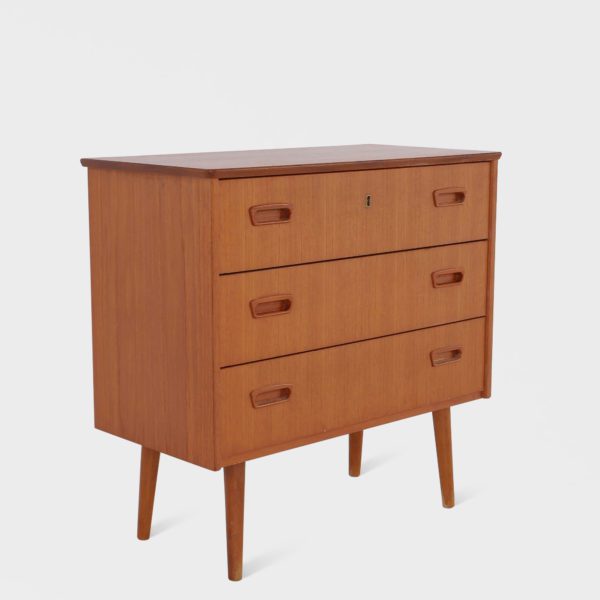Teak kommode | 3 skuffer - Bilde 3