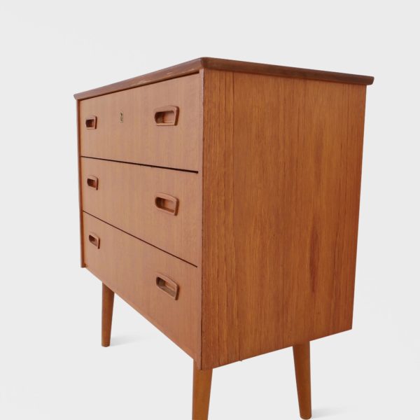Teak kommode | 3 skuffer - Bilde 5
