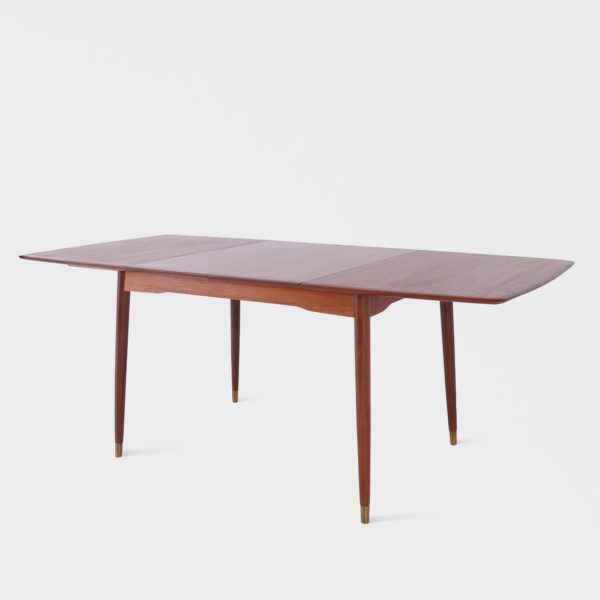 Vintage spisebord i teak | 2 ileggsplater - Bilde 6