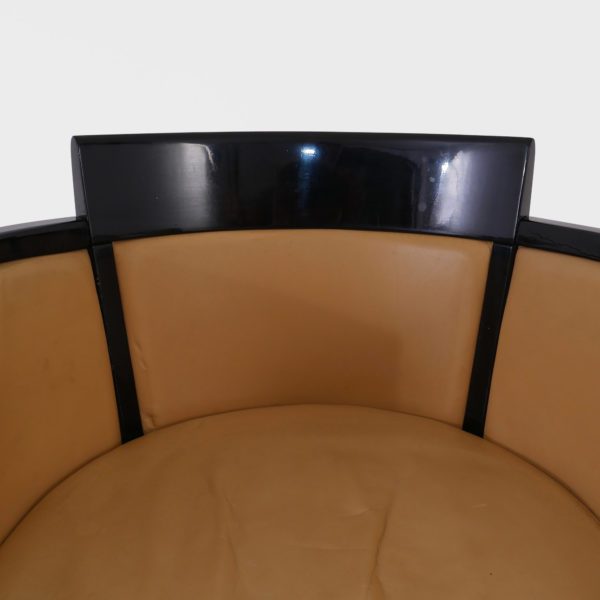 Art deco lenestoler | Gult Skinn - Bilde 7