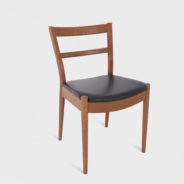 Vintage Ikea "Stockholm" Spisestuestoler i eik & skinn - Bilde 2
