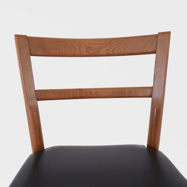 Vintage Ikea "Stockholm" Spisestuestoler i eik & skinn - Bilde 10